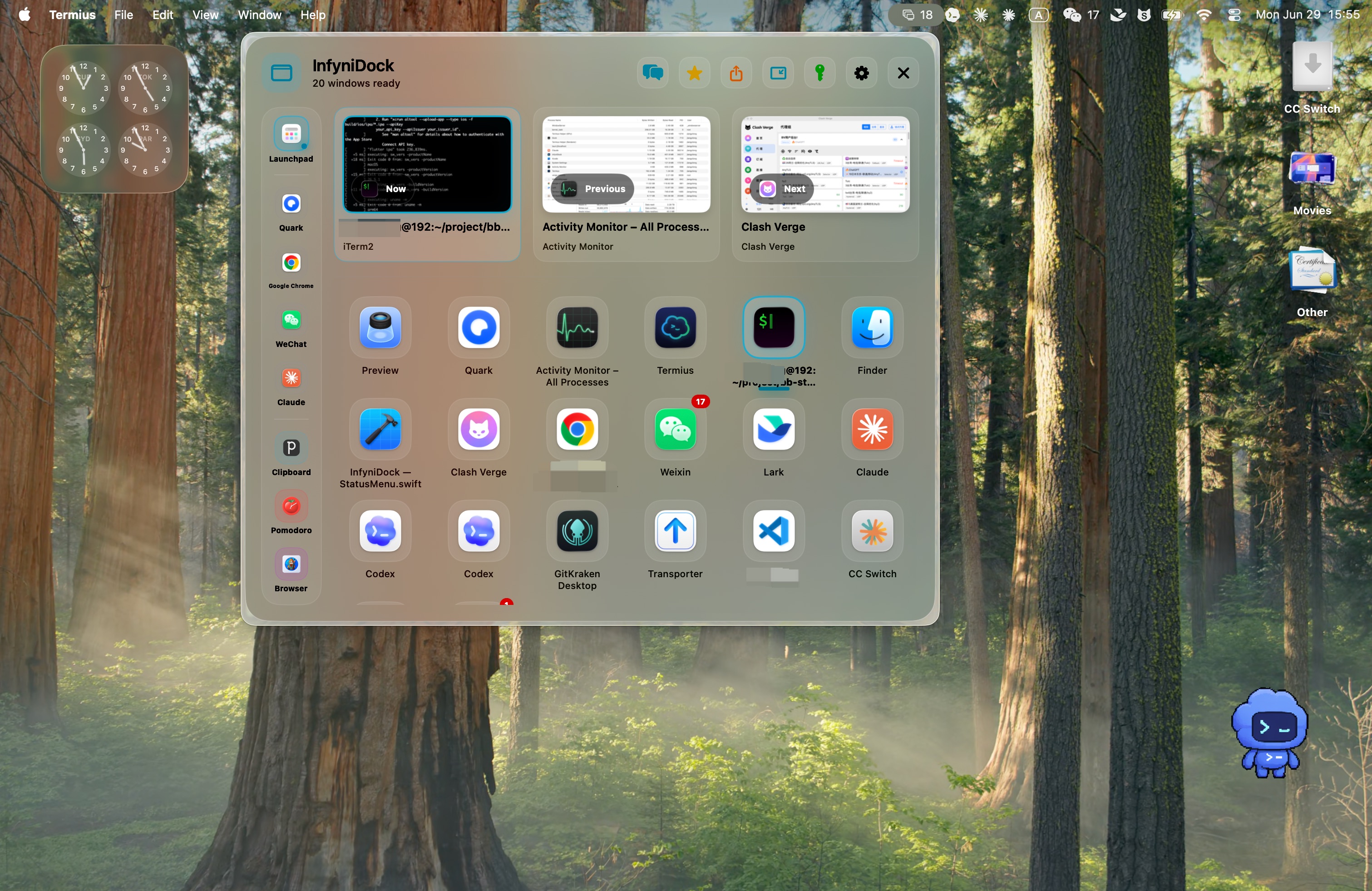 Menu Dock product screenshot